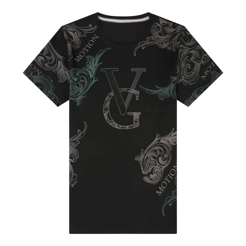 

2021 new top mercerized cotton summer new brand top o-neck printing t-shirt men's short sleeve casual fashion men's wear