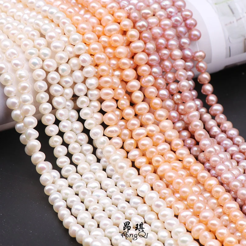 

Real Natural Pearls Beads Freshwater Pearl Beads Baroque Loose Perles For DIY Craft Bracelet Necklace Jewelry Making 14'' strand