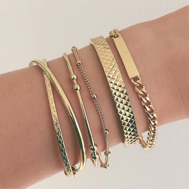 21 стиль женский модный браслет с Луной и листьями крест кристалл геометрия набор