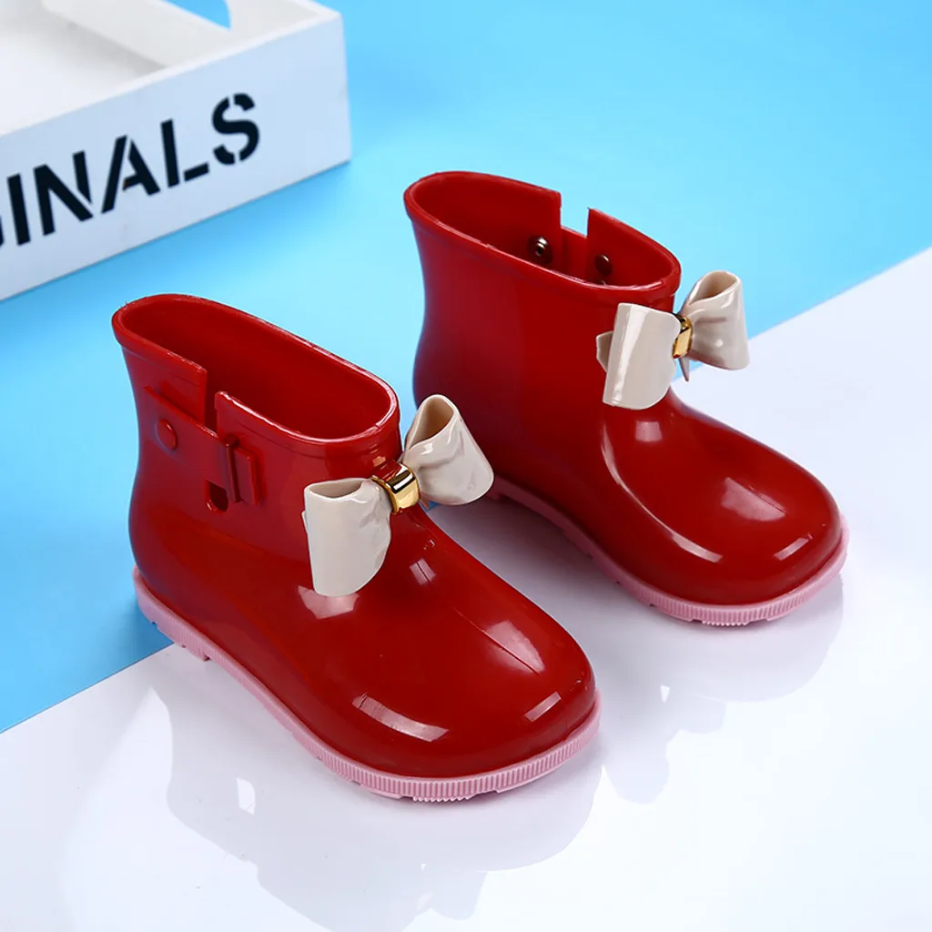 Водонепроницаемые детские резиновые сапоги Прозрачная мягкая обувь для