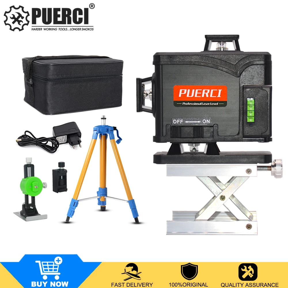 16 линий 4D лазерный уровень самонивелирующийся 360 горизонтальный и вертикальный