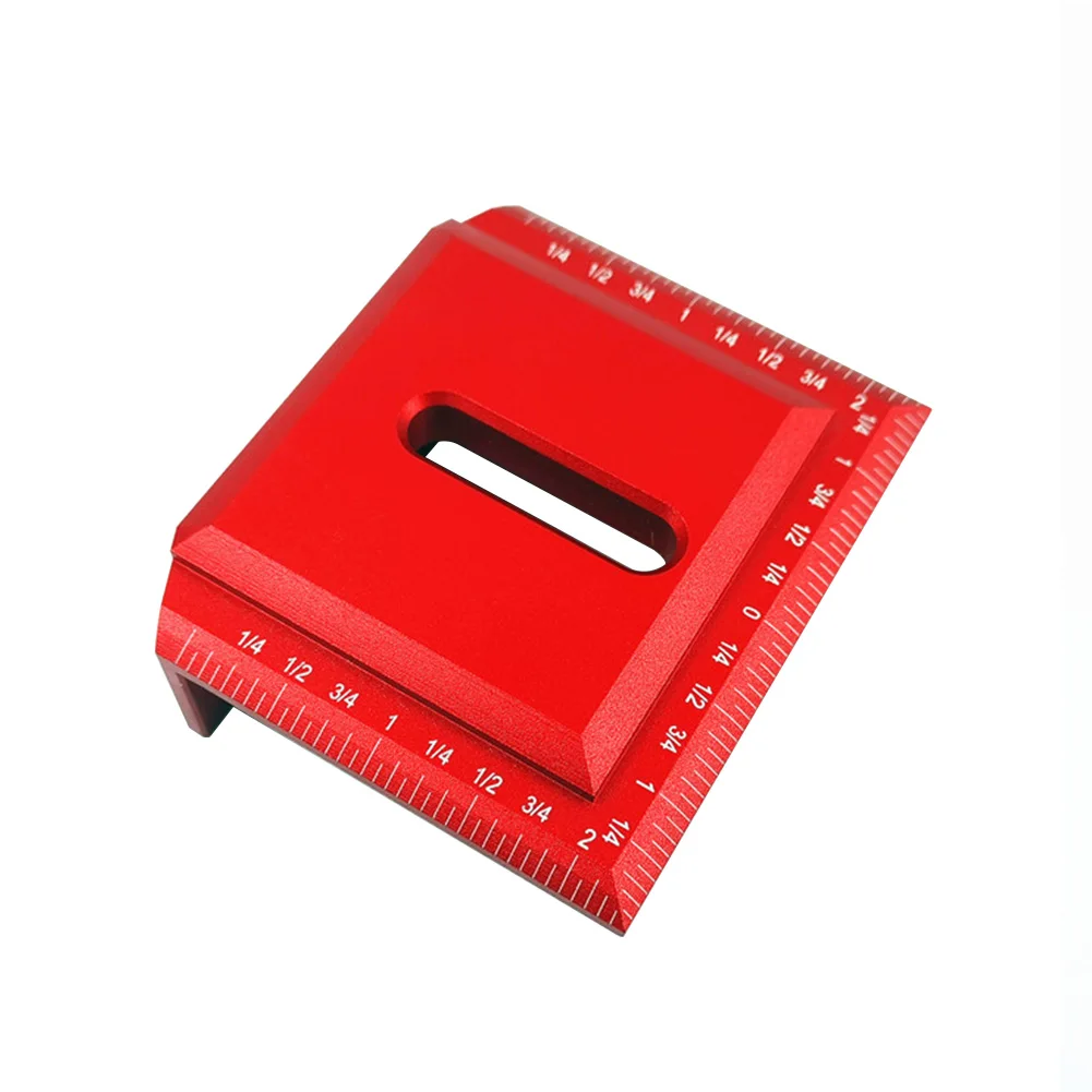 

45 90 Degree Aluminum Alloy Saddle Square Miter Gauge Scriber Corrosion Resistant Ruler Tool Multifunction Anti Oxidation Layout
