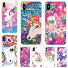 For Infinix Hot 9 9 Play 8 X650B 7 X624 6 Pro 5 4 2 Zero 3 Note X551 S3 X573 S case Soft TPU print Unicorn Rainbow Phone Cases