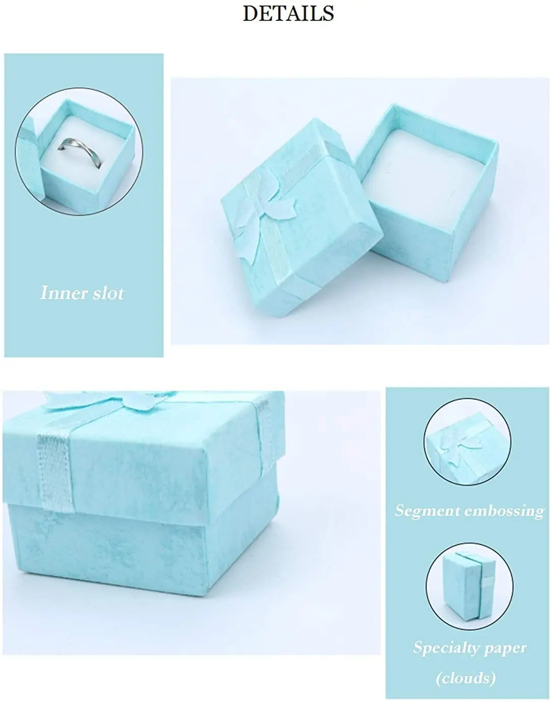 Органайзеры для хранения украшений колец сережек квадратные подарки на