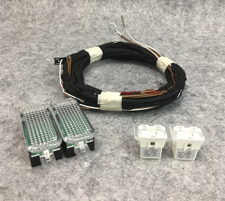 Набор СВЕТОДИОДНЫЙ Крытый ног светильник стопы + провод жгут для A3 8V 2013