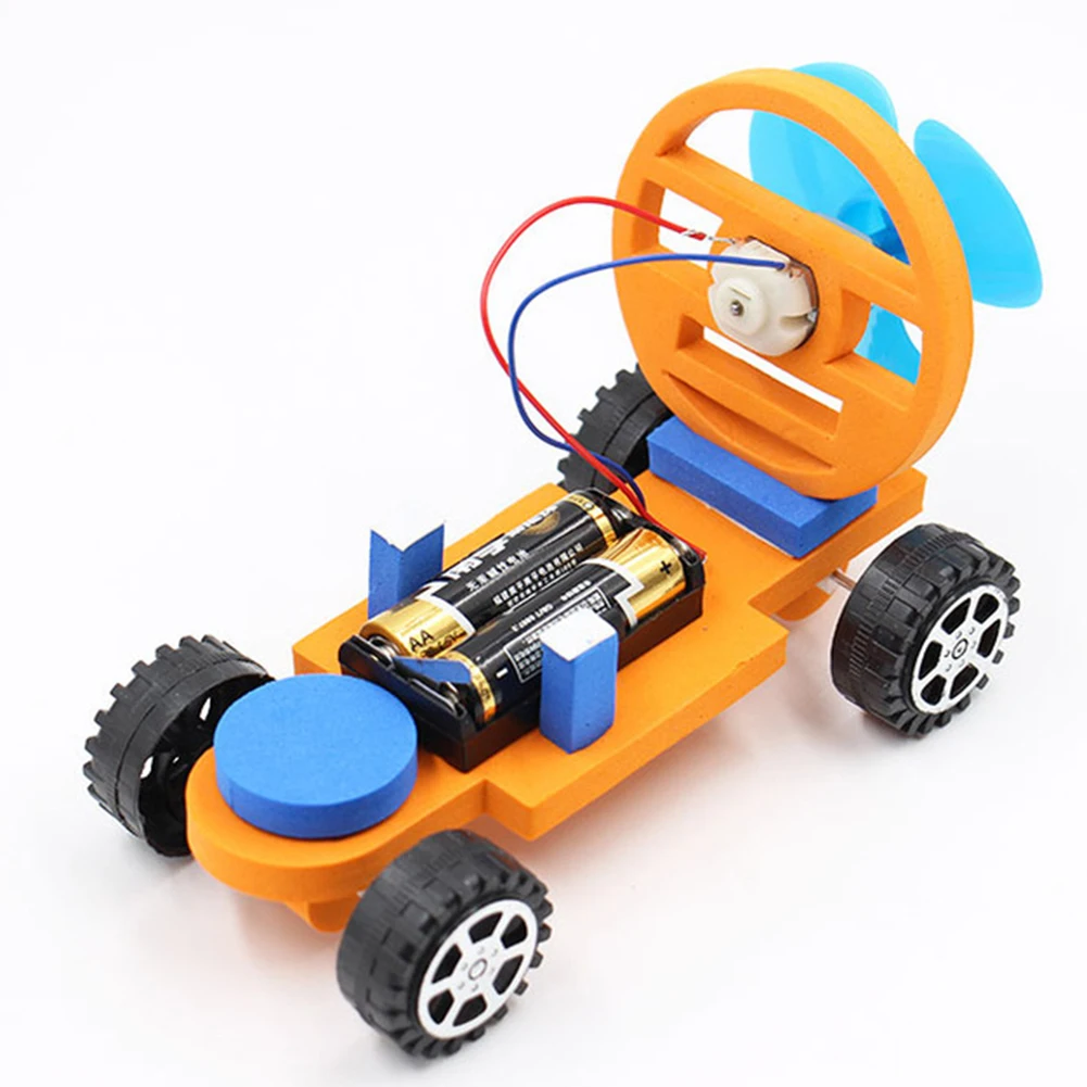 DIY сборка электрический спортивный автомобиль научная модель для эксперимента