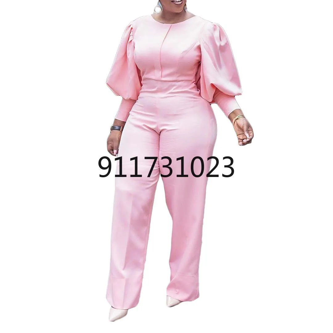 Женский Длинный комбинезон в африканском стиле с коротким рукавом весна-осень |