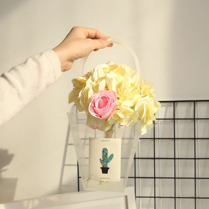 

Artificial Flower Hydrangea Rose Bouquet Home Living Room Table Decoration Road Lead Vase Flower Arrangement Decoration Diy