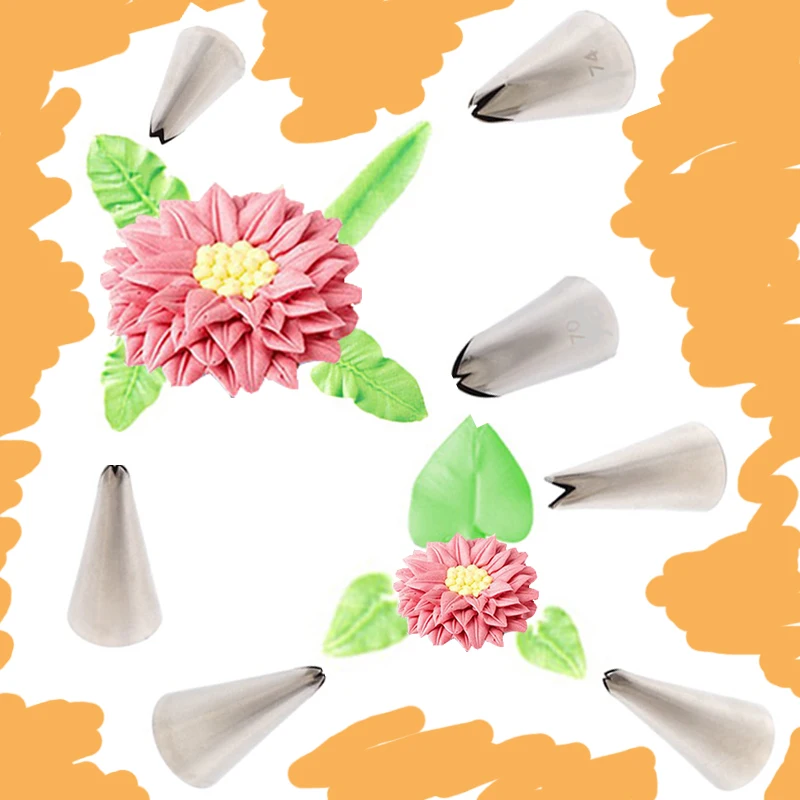 7 шт./компл. глазури трубопроводов сопла лист Нержавеющая сталь Кондитерские