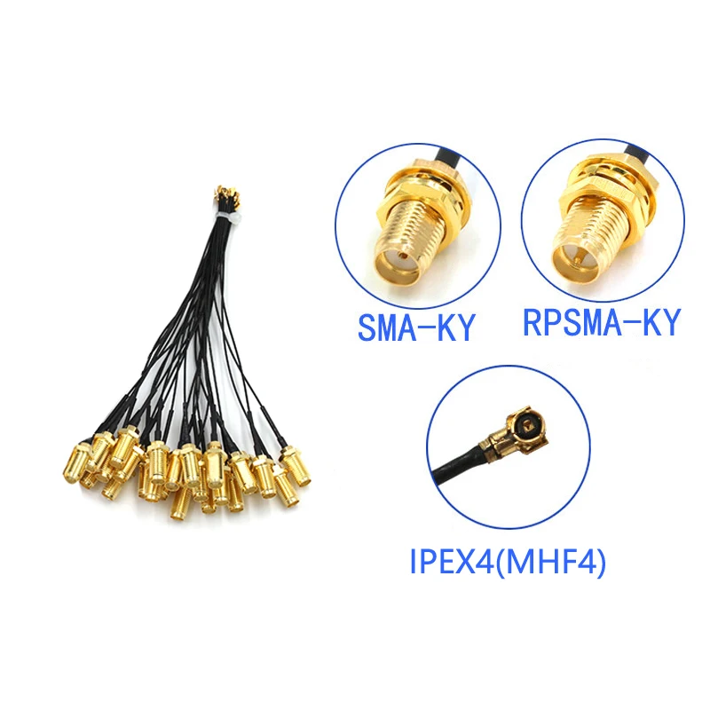 5 шт., Женская вспышка для IPEX4 IPX4 MHF4 к SMA RF0.81