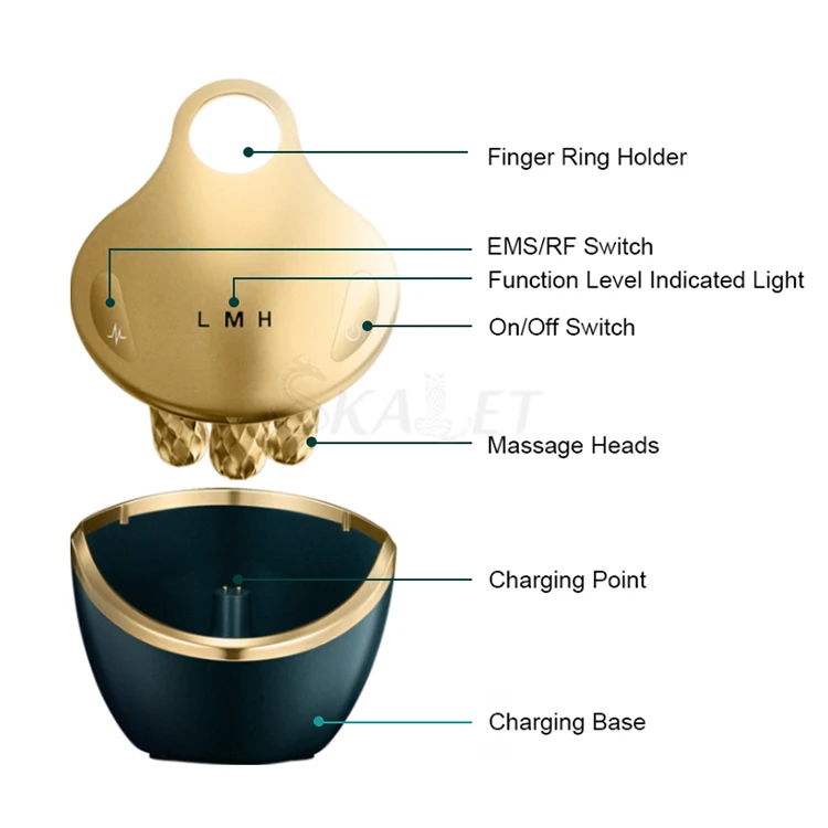 Массажер для лица 5 в 1 с массажной головкой 4D | Красота и здоровье