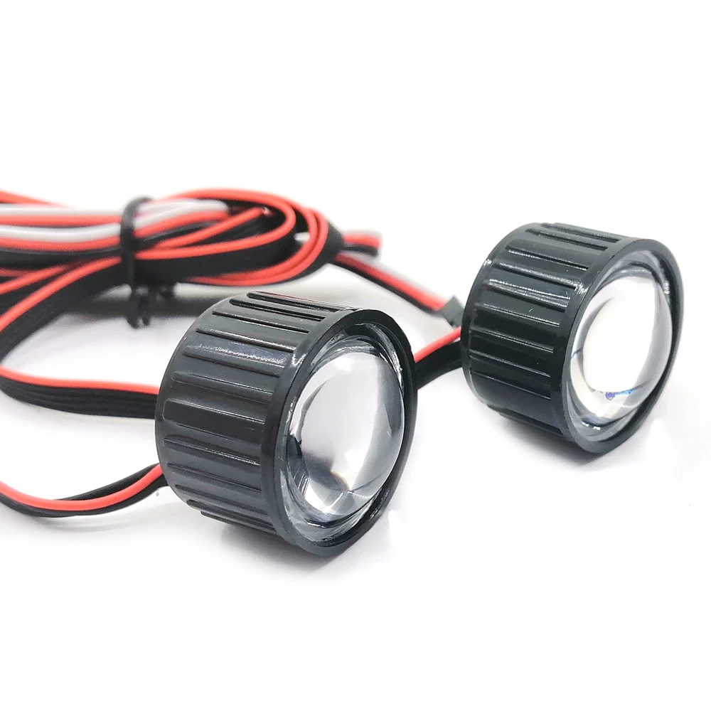 

22mm Multifunction RC Car Headlight LED Lights with Controller Board for 1/10 Axial SCX10 90046 RC Rock Crawler L002