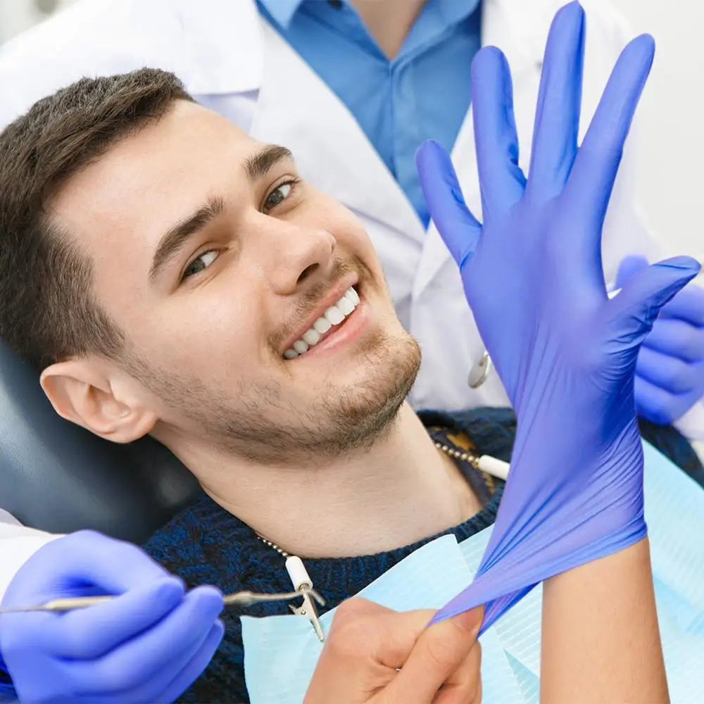 

10-100pcs Dispossable Gloves Finger Cot Nitrile Gloves Thin Flexible Durable Universal Household Latex Food Nitrile Latex Gloves