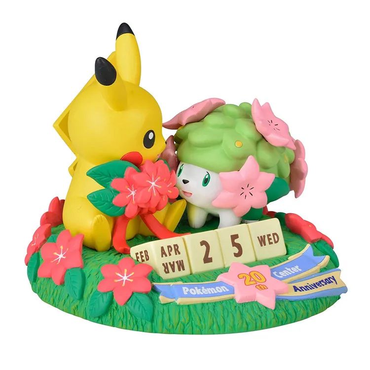 TAKARA TOMY Покемон 20-летие Пикачу Shaymin вечный календарь Рождественский подарок