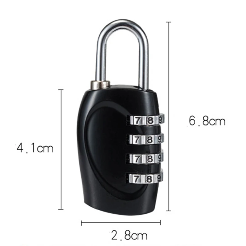 Замок с 4 цифрами замок паролем из цинкового сплава чемодан кодовым замком для