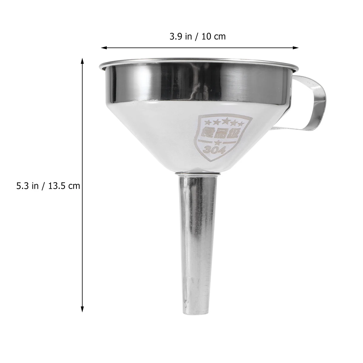 Stainless Steel Funnel Spices Essential Oil Flask Funnel Wine Water Filter Funnel For Home Kitchen Strainer