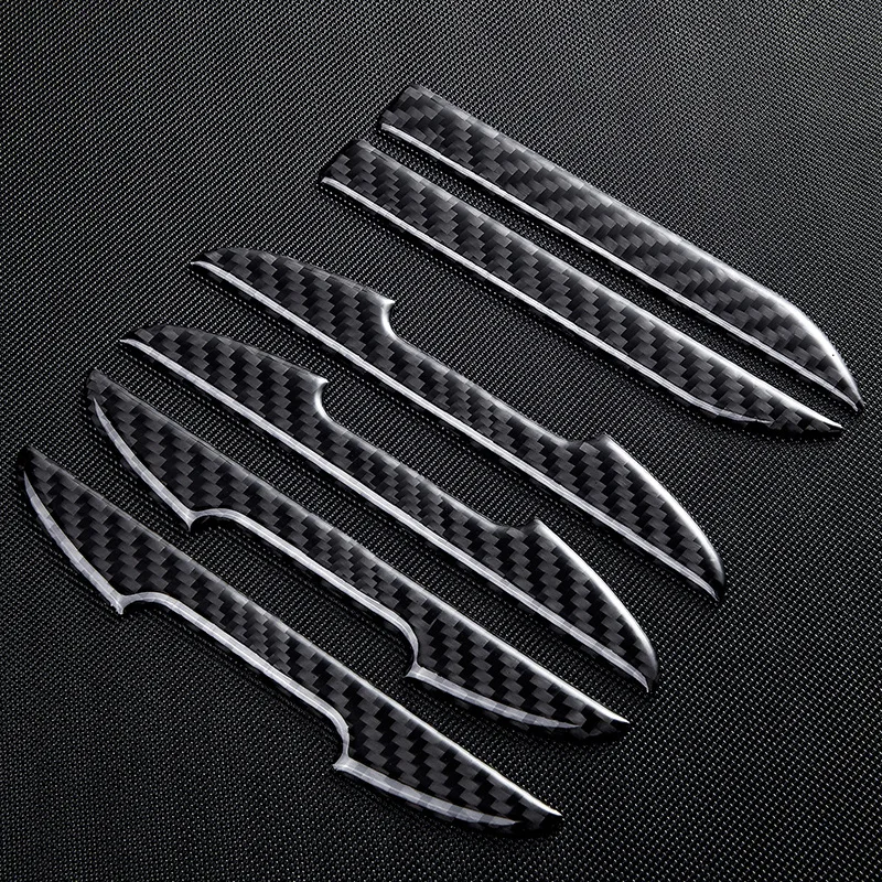 

Автомобильная Противоударная полоса из углеродного волокна для BMW серии 5/3/7 GT X4 X5 X6, полоса для защиты от царапин на дверь Зеркала заднего ви...