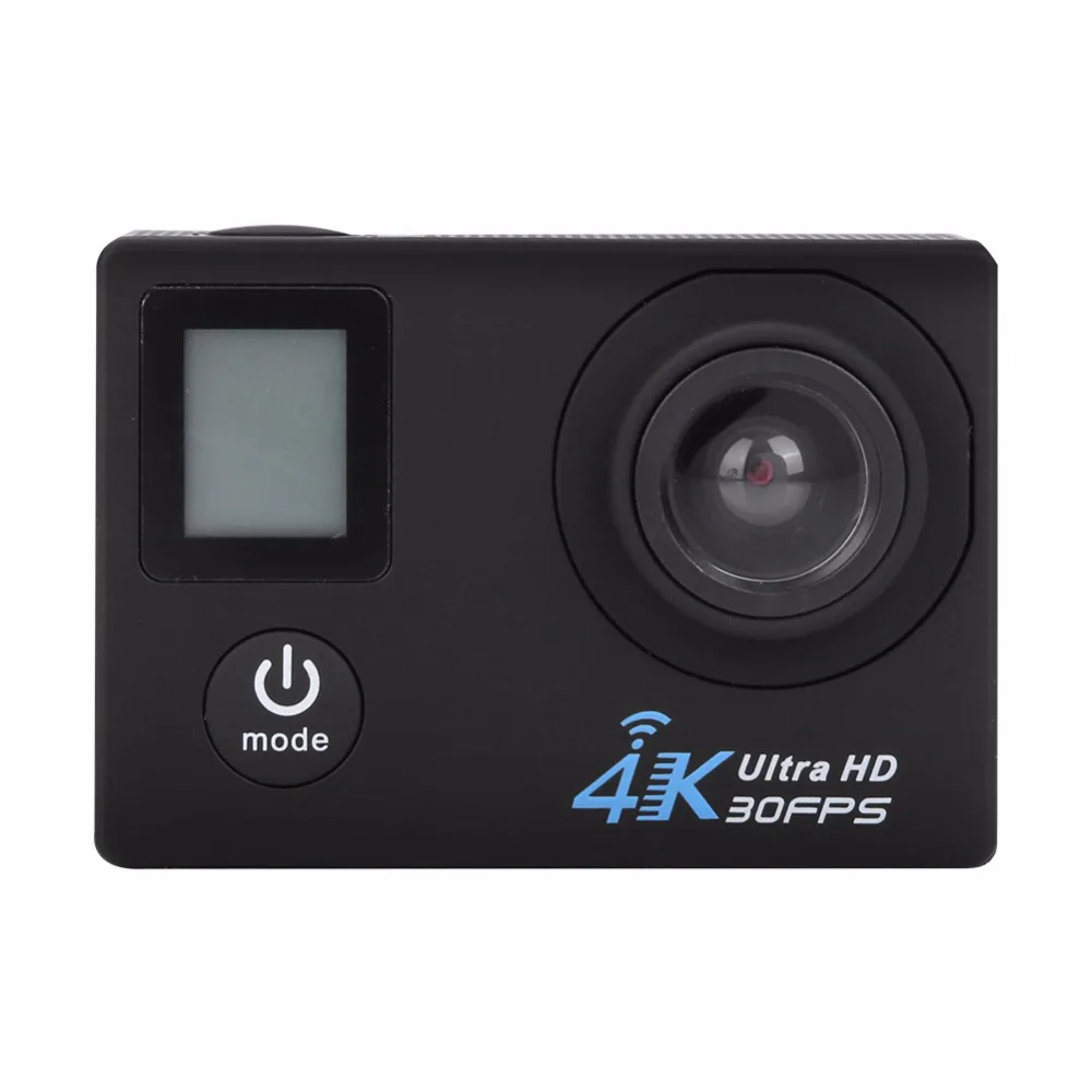 4K HD, 2 дюйма, ЖК-дисплей двойной Экран Спортивная Экшн-камера Камера 30FPS HD 170 ° Широкий формат возможностью погружения на глубину до 30 м Водонепроницаемый Wi-Fi экшн-Камера набор