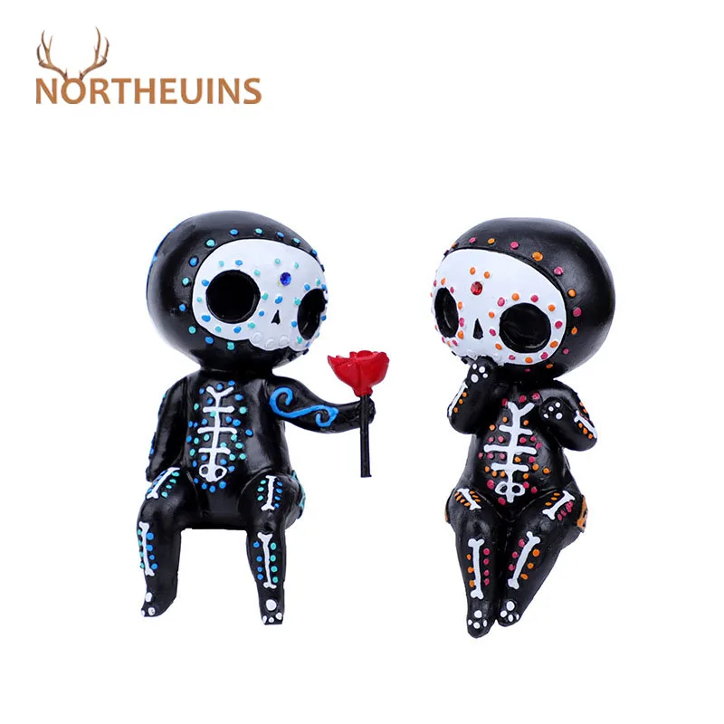 Миниатюрные фигурки NORTHEUINS из смолы декор для интерьера мексиканских пар