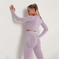 new2021 sexy sports suits high stretch sports sets women fitness workout tracksuit sports shirts leggings sets slim outfits