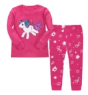 Пижама детская хлопковая с длинным рукавом, на возраст 2-7 лет