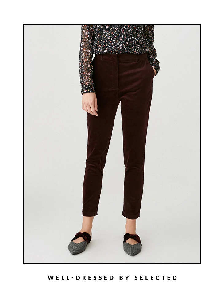 Выбранные Для женщин Slim Fit Тонкие вельветовые облегающие ногу Повседневное штаны S | 418414522