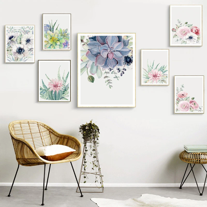 Акварель кактус суккулент 5d алмазная вышивка сделай сам живопись мозаика полная