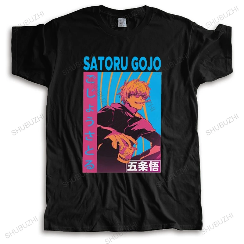 

Jujutsu Kaisen T Shirt Homme Soft Cotton Tee Tops Anime Manga Gojo Satoru Tshirt Short Sleeved Novelty T-shirt Gift euro size