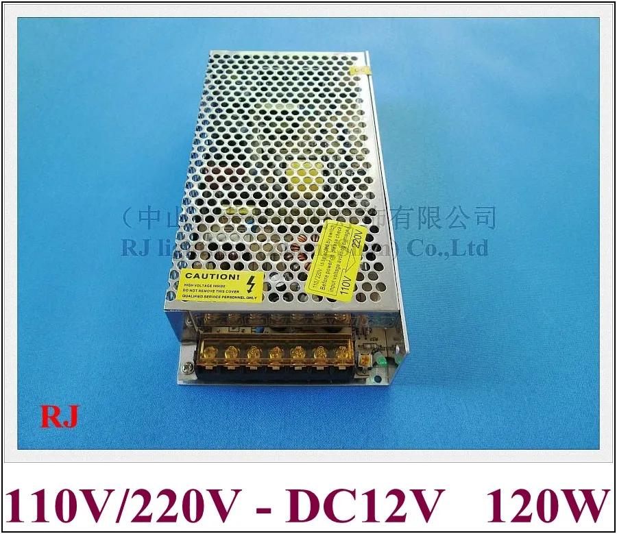 Вход AC110V / AC120V AC220V AC240V Выход DC12V 120 Вт 10A светодиодный выключатель питания