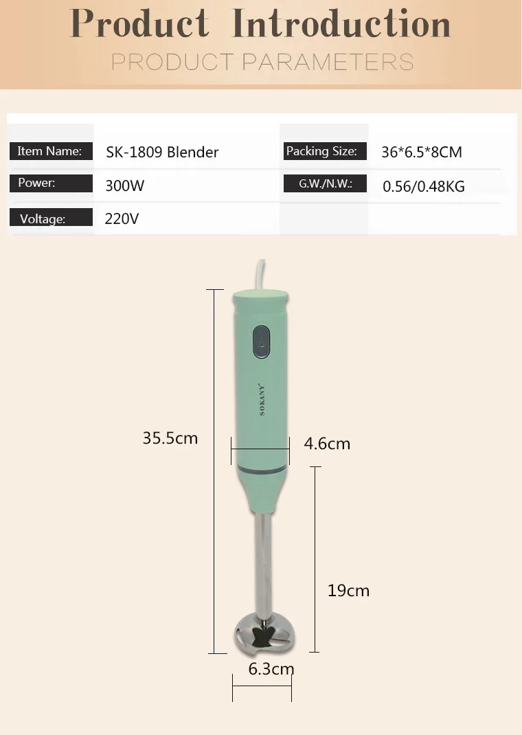 

Multi-purpose household electric cooking machine mixer small baby juice