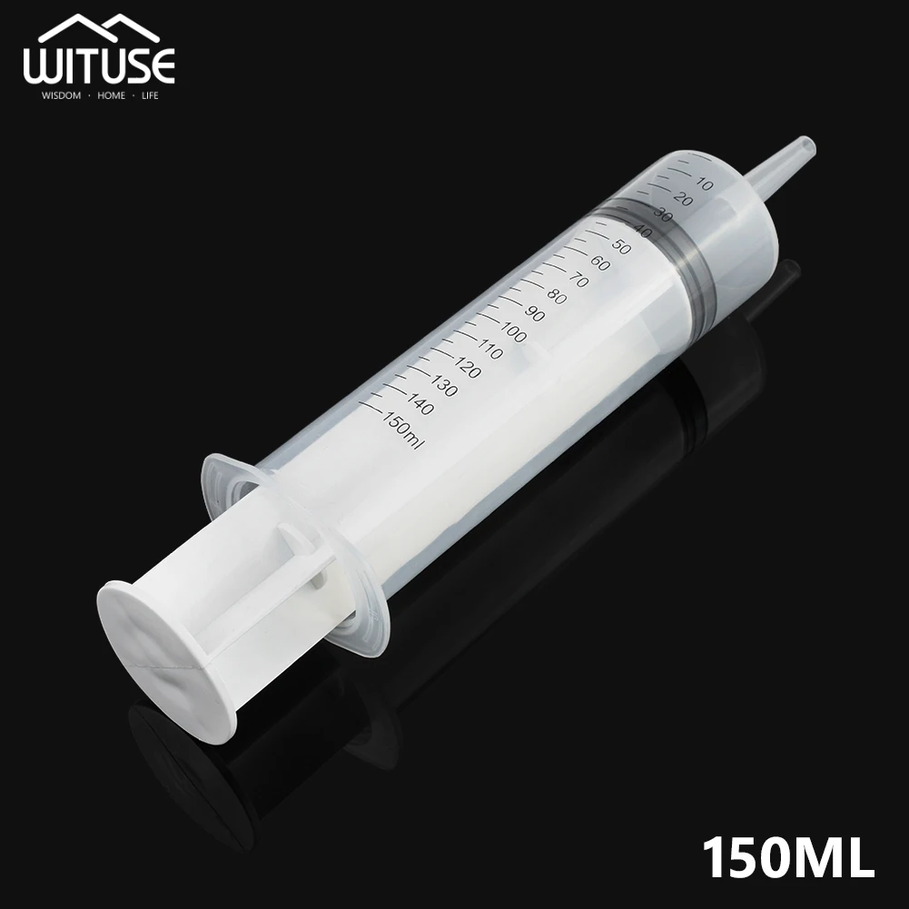 

Многоразовый пластиковый шприц 150 мл для гидропоники, пластиковый шприц для блеска для губ, стерильный мерный питательный шприц для здоровь...