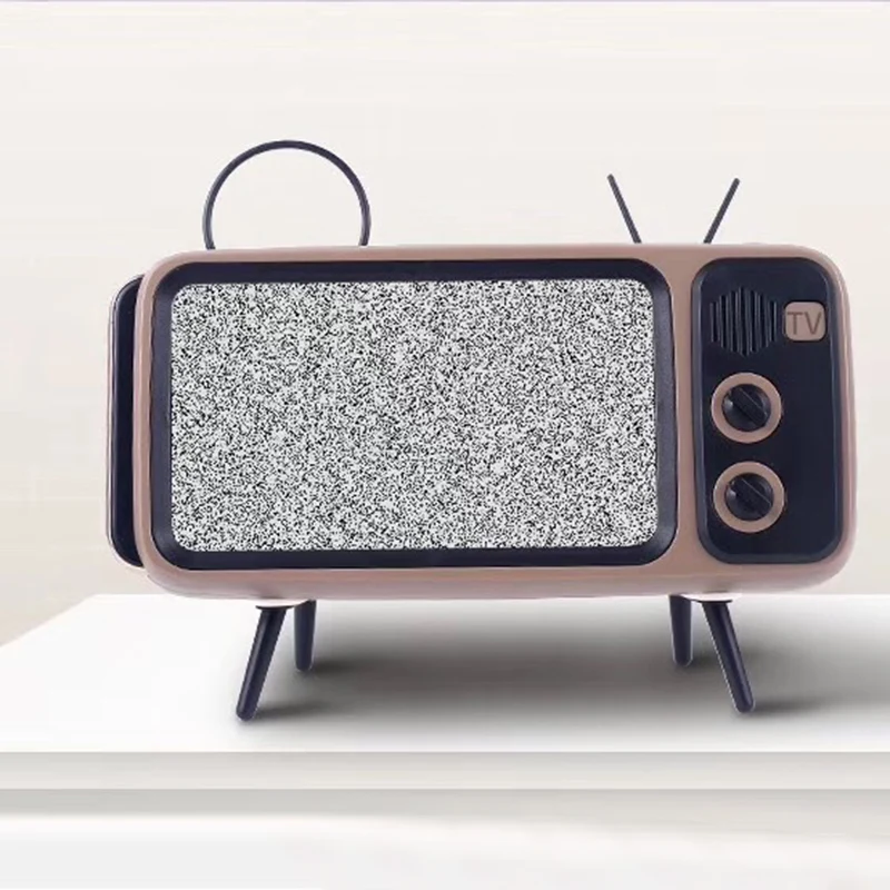 Мини Динамик Ретро ТВ мобильный телефон Экран стенд Беспроводной Портативный