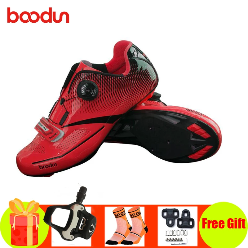 

BOODUN road bike shoes sapatilha ciclismo bicicleta carretera pedals cycling sneakers self-locking breathable superstar shoes