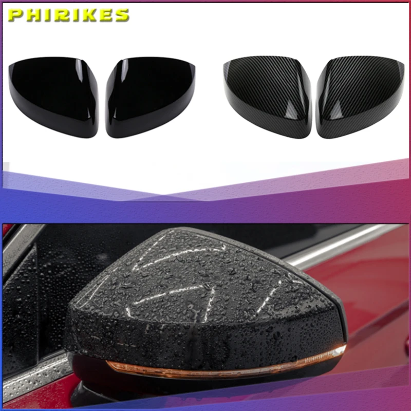 

Pair for Audi A3 S3 8V RS3 Side Wing Mirror Covers Caps (Carbon Look) 2017 Replace 2015 2016 2018 2013 2014 2019