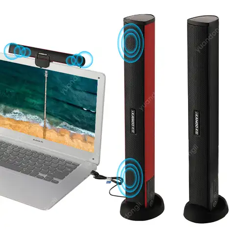 USB-Колонка для ноутбука, Портативная аудиосистема для компьютера, мини-сабвуфер, музыкальный проигрыватель для ноутбука, ПК, горячая Распро...