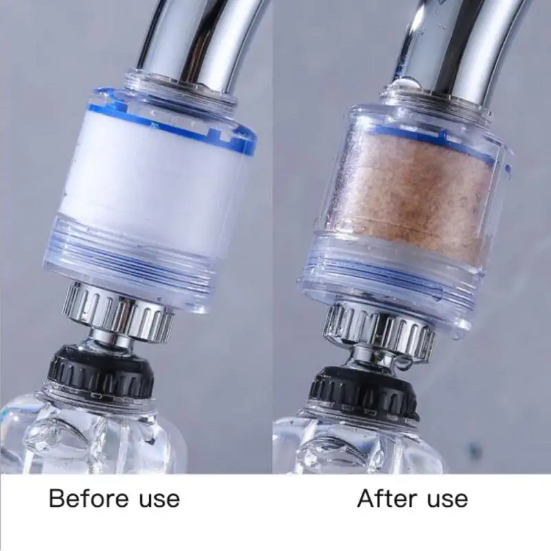 

Double-layer Filter Faucet Sprayer 360 Degree Rotatable Sink Faucet Sprayer Water Tap Head Filter Element Cotton