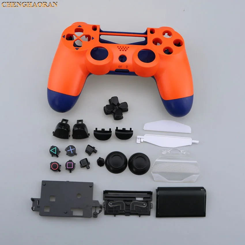 B 1SET Buttons kit Screwdriver Screws Plastic Matte Front Back Hard Upper Housing Shell Case for Sony PS4 Pro Controller JDS-040 - Цвет: B