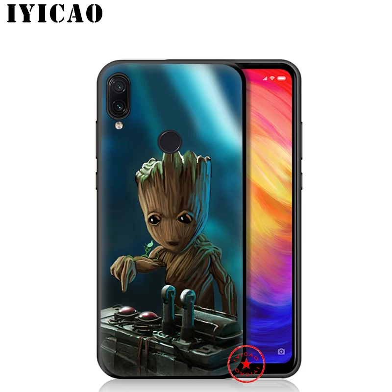 Чехол IYICAO Guardian Groot Raccoon Soft для Redmi K20 8A 7A 7 6 Pro 6A 5 Plus 5A 4X 4A S2 Go Silicone