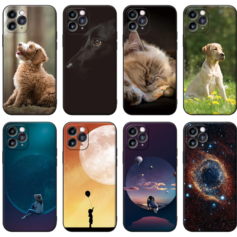 

Soft TPU phone case for Apple iPhone 11 12 Pro Max mini Fashion pattern silicone shockproof protective cover 360 full protection