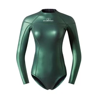 women 2mm one piece neoprene keep warm surfing scuba snorkeling spearfishing diving suit underwater hunting triathlon swimsuit