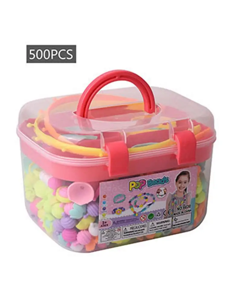 Pop Arty Beads Игрушки для девочек DIY Набор создания украшений ДЕТИ оснастки бусины