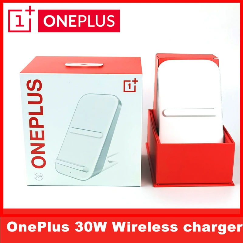 

Оригинальное Беспроводное зарядное устройство Oneplus 8 Pro, зарядное устройство 30 Вт, док-станция для быстрой зарядки Qi для iphone 12, 11, XR, Huawei, Xiaomi