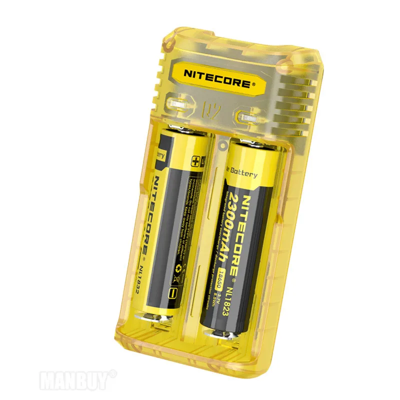 TOP NITECORE Q2 2-Bay 2A Quick Charger for Li-ion IMR Nicd CR123A 16340 10440 AAA 14500 18650 26650 Battery Authentication Code | Лампы и