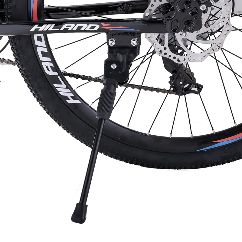 HILAND Steel Bike Kickstand for 26 27.5 29 Inches MTB mountain Bicycle Cycling Side Stand Supporter Accessories |