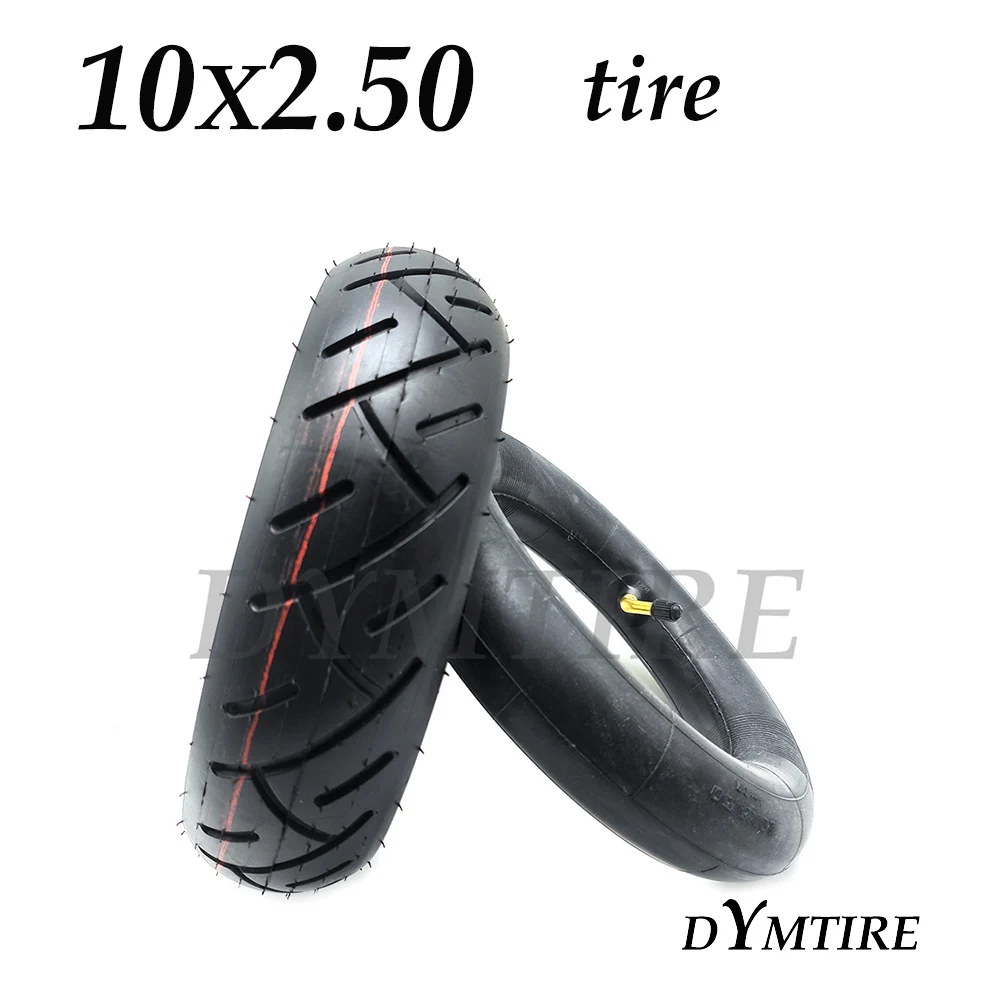 

10x2.50 Pneumatic Tire Inner Tube Outer Tyre for Electric Scooter 10 Inch Front and Rear Wheel Replacement Parts