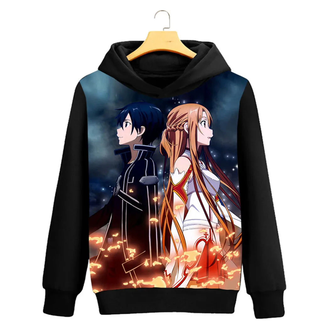 Мода Sword Art Online SAO 3D толстовки мужские и женские хип хоп пуловеры аниме Фанаты