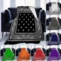 bohemian style blanket 3d printed soft bed throw blanket flannel travel nap blanket for kid adult