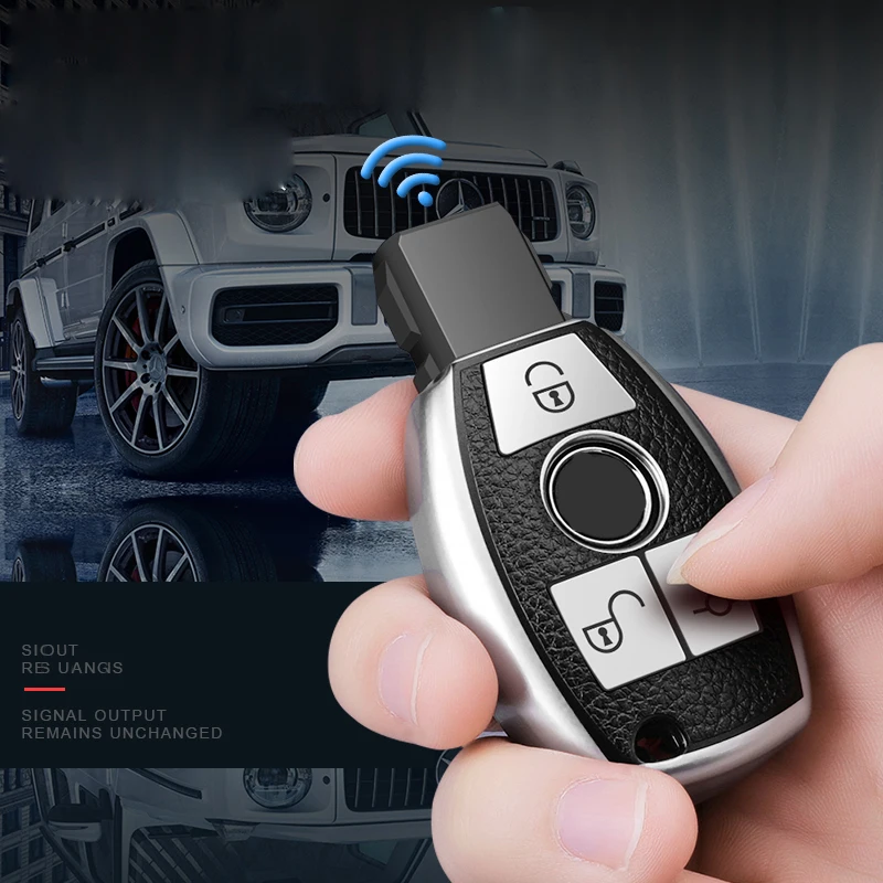 Чехол для автомобильного ключа Mercedes Benz A B C E S Class W203 W204 W205 W210 W211 W212 W221 W222|Футляр