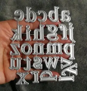 A ~ Z алфавитные буквы металлические Вырубные штампы скрапбукинг ремесло вырубки
