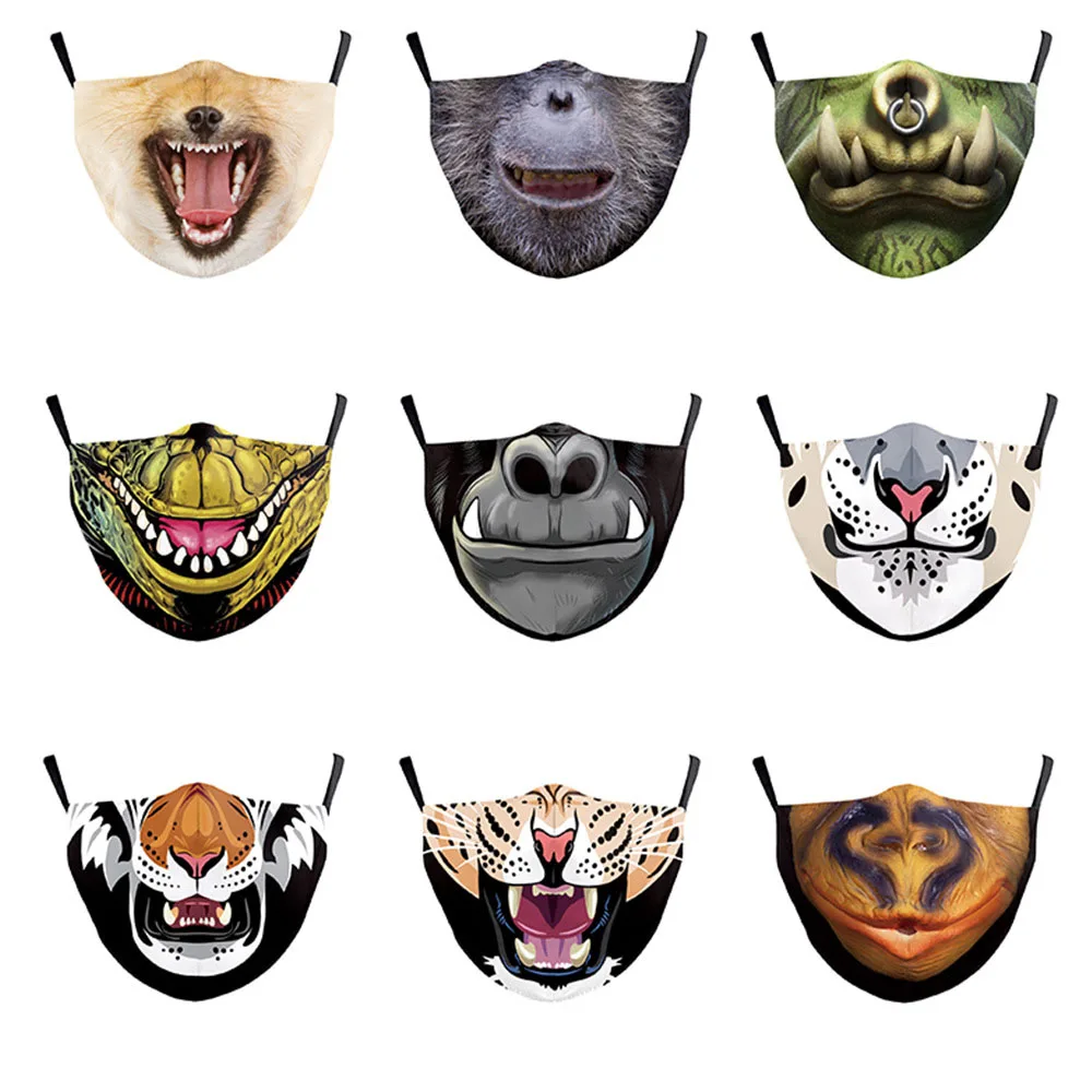 Funny Cartoon Orangutan Mouth Women's Men Unisex Cosplay Halloween Masks Breathable Cycling Face-Dustproof Adult Party Xmas Mask |